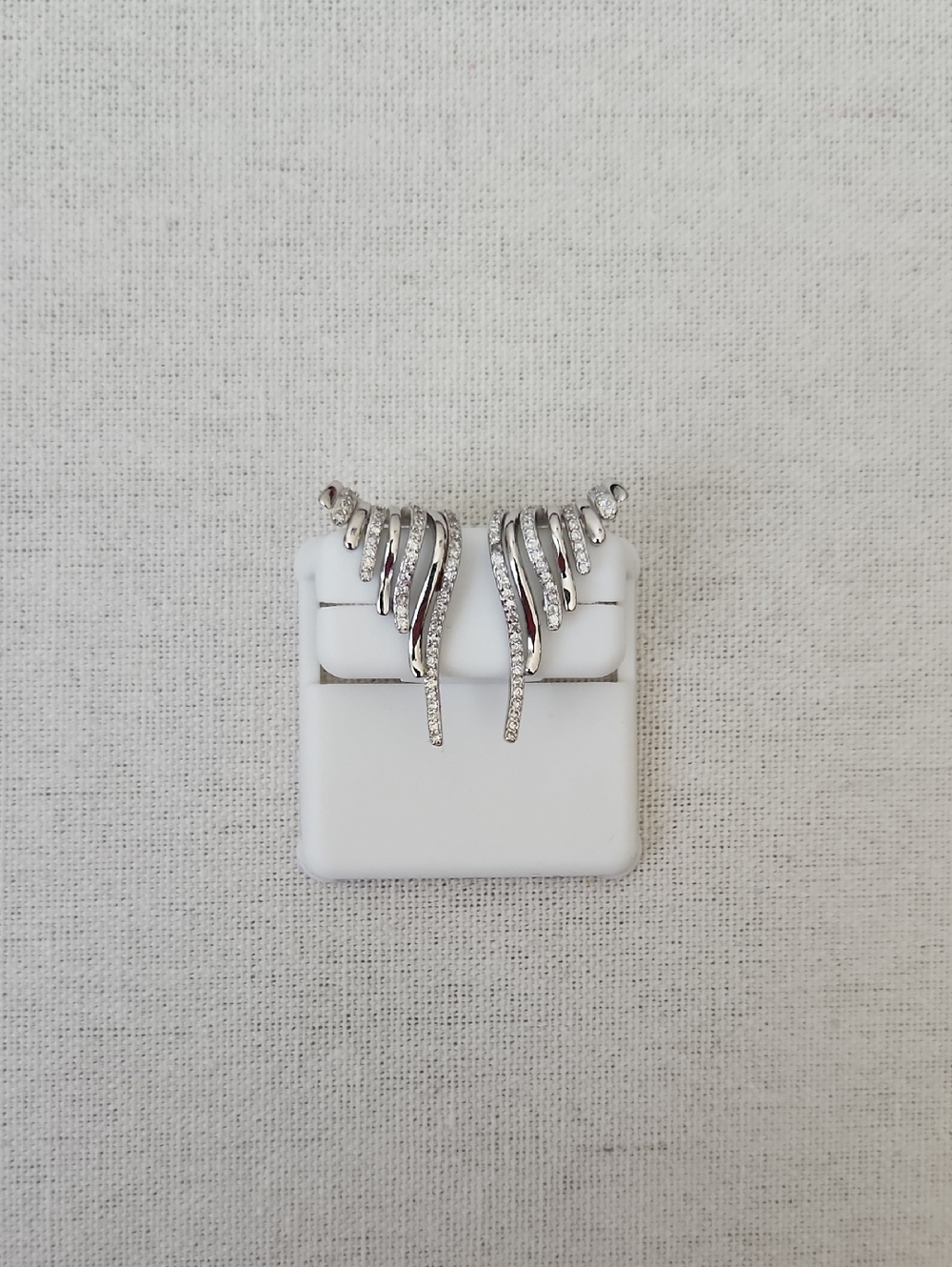 Angel Wings Shaped Sterling Silver Earrings